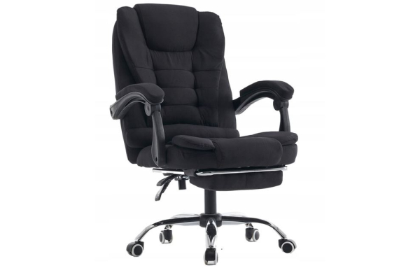 FOTEL BIUROWY BOSS OBROTOWY ERGONOMICZNY Czarny